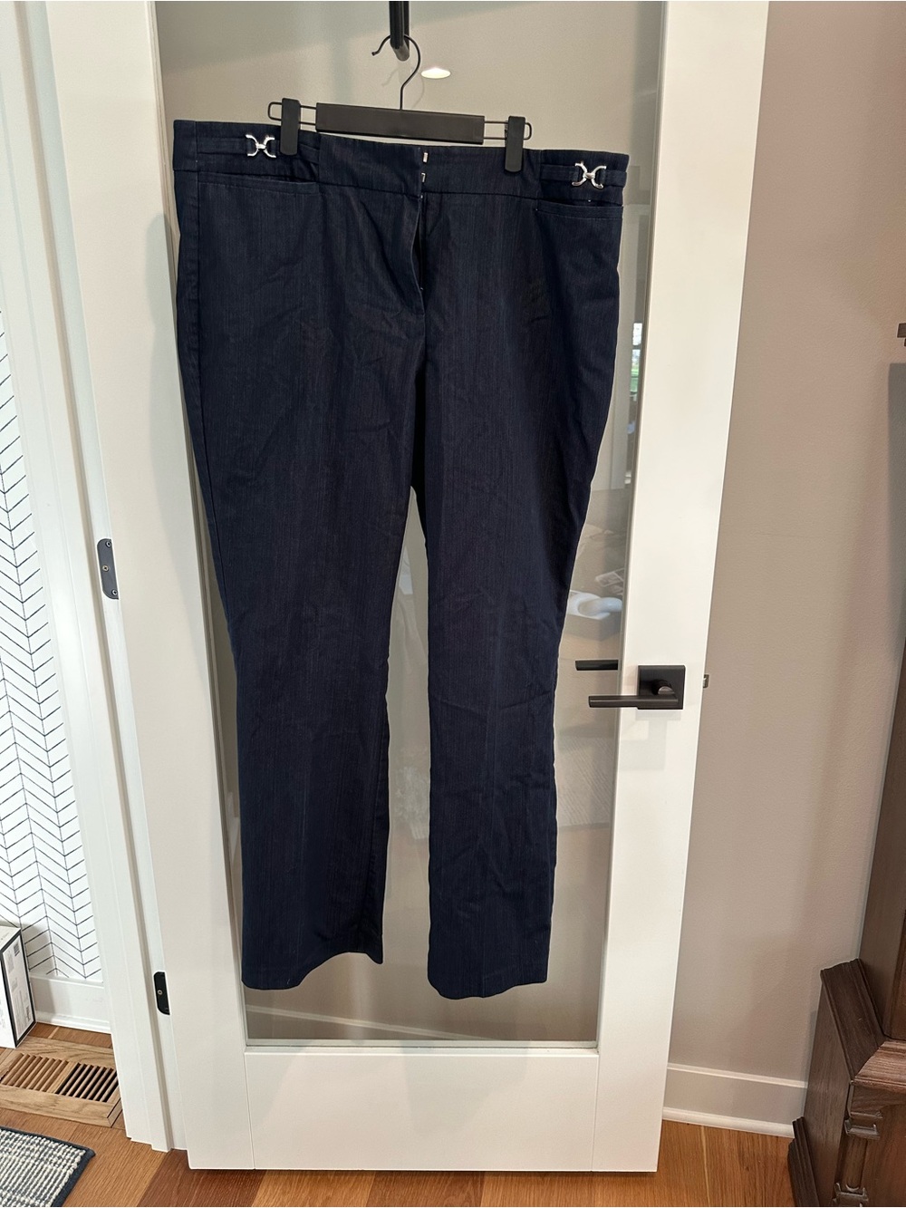 New York & Company Dark Denim Stretch Pants - 18 Tall